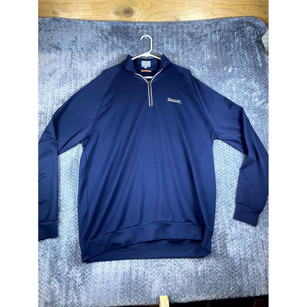 Fennec Highly Evolved Golf Top Mens 2XL Navy Equinox Logo 1/4 Zip Raglan Sleeve